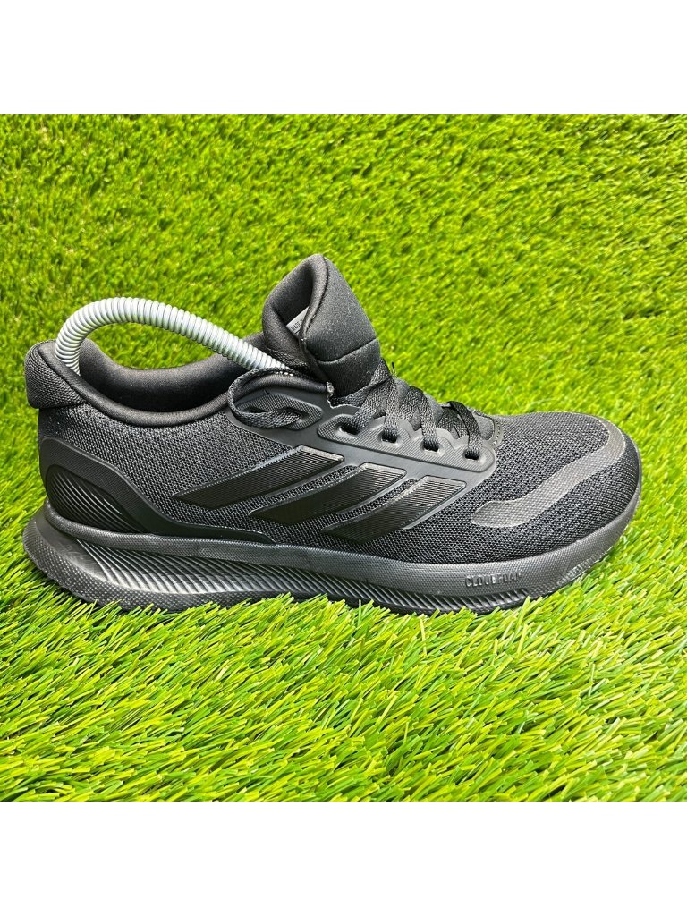 Adidas Runfalcon 5 Womens Size 7.5 Triple Black Athletic Running Shoes Sneakers